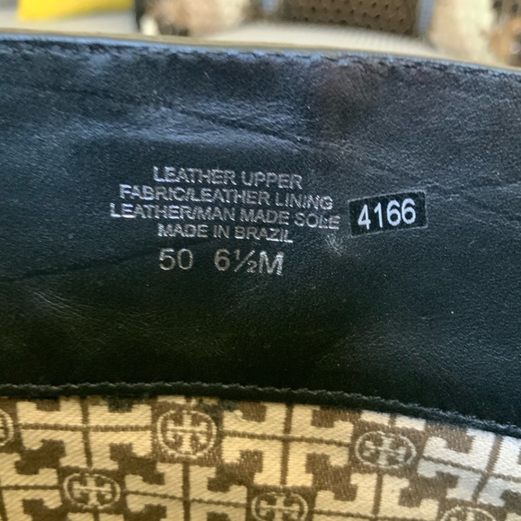 BEAUTIFUL TORY BURCH BLACK COREY MID CALF FLAT LEATHER SUEDE BOOTS SIZE 6.5 - Picture 8 of 16